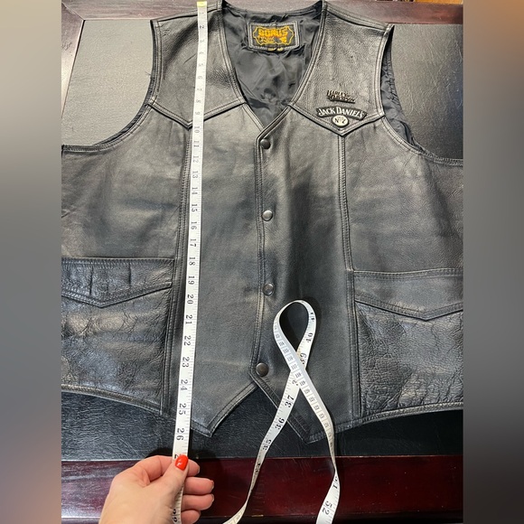 Bonus/Harley Davidson leather vest size 50 - Picture 12 of 14